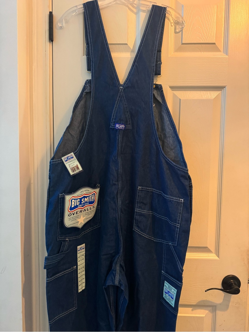 SMITH Men's Denim Overalls - Dark Blue